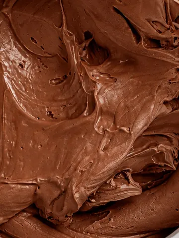 Gelato de chocolate de cerca